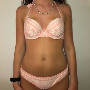 Pink bathing suit
